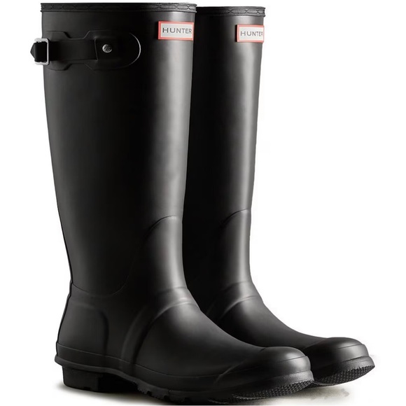 Hunter Women's Original Matte Buckle Strap Rain Boots Size 8 - Picture 1 of 5
